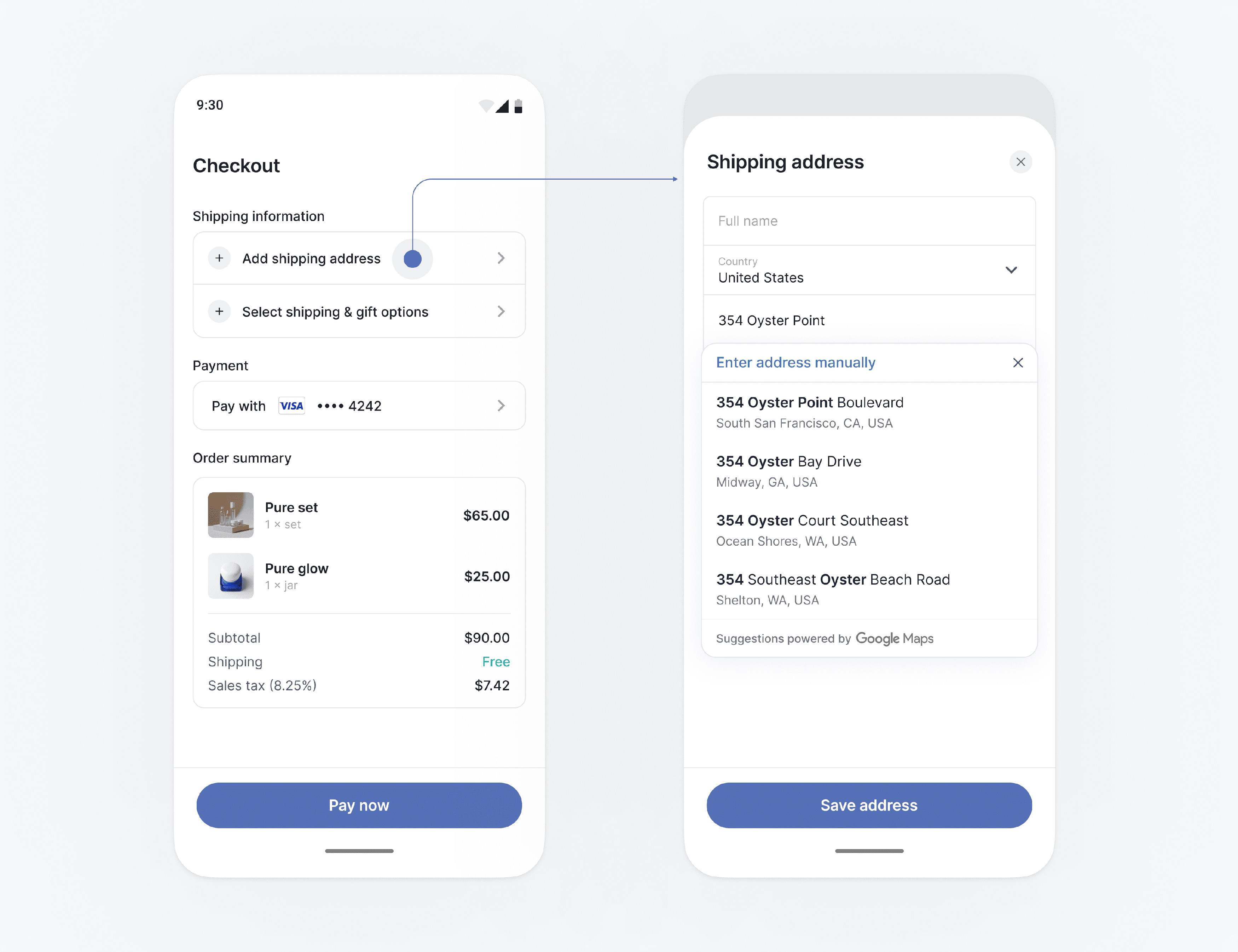 收集物理地址和电话号码| Stripe 文档