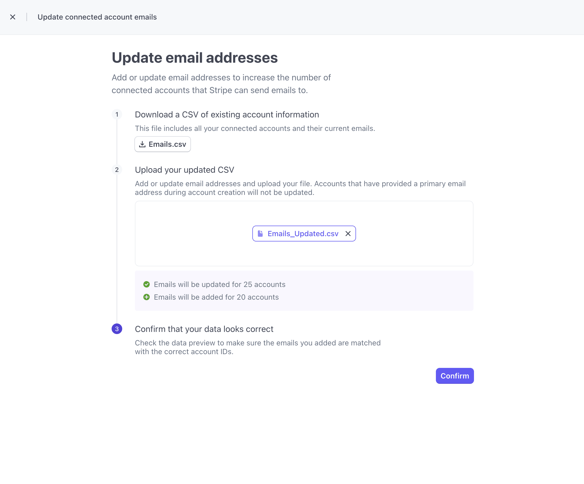 Comms Centre Validation Step