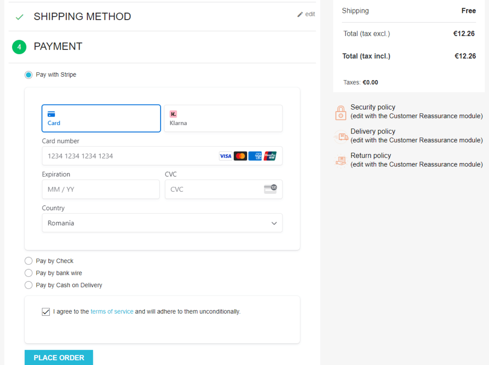 Integrated payment form with Payment Element