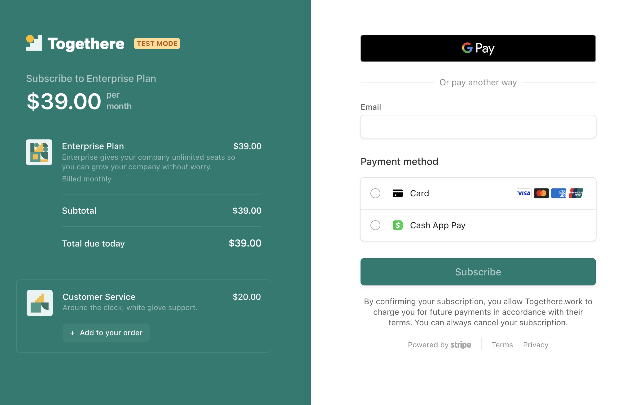 Cross-sell product in Checkout