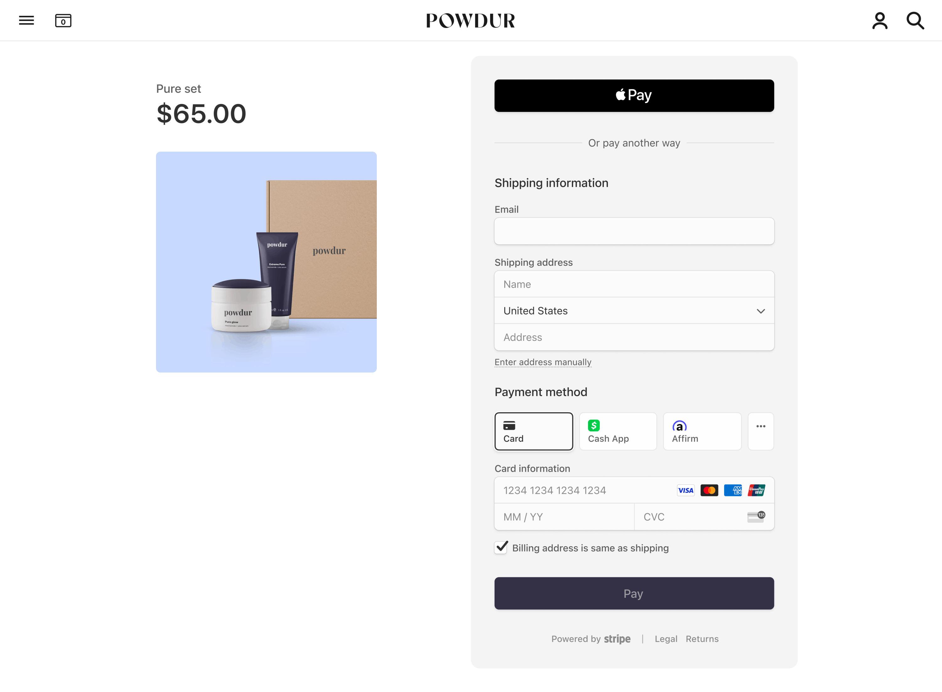 Embedded Checkout preview