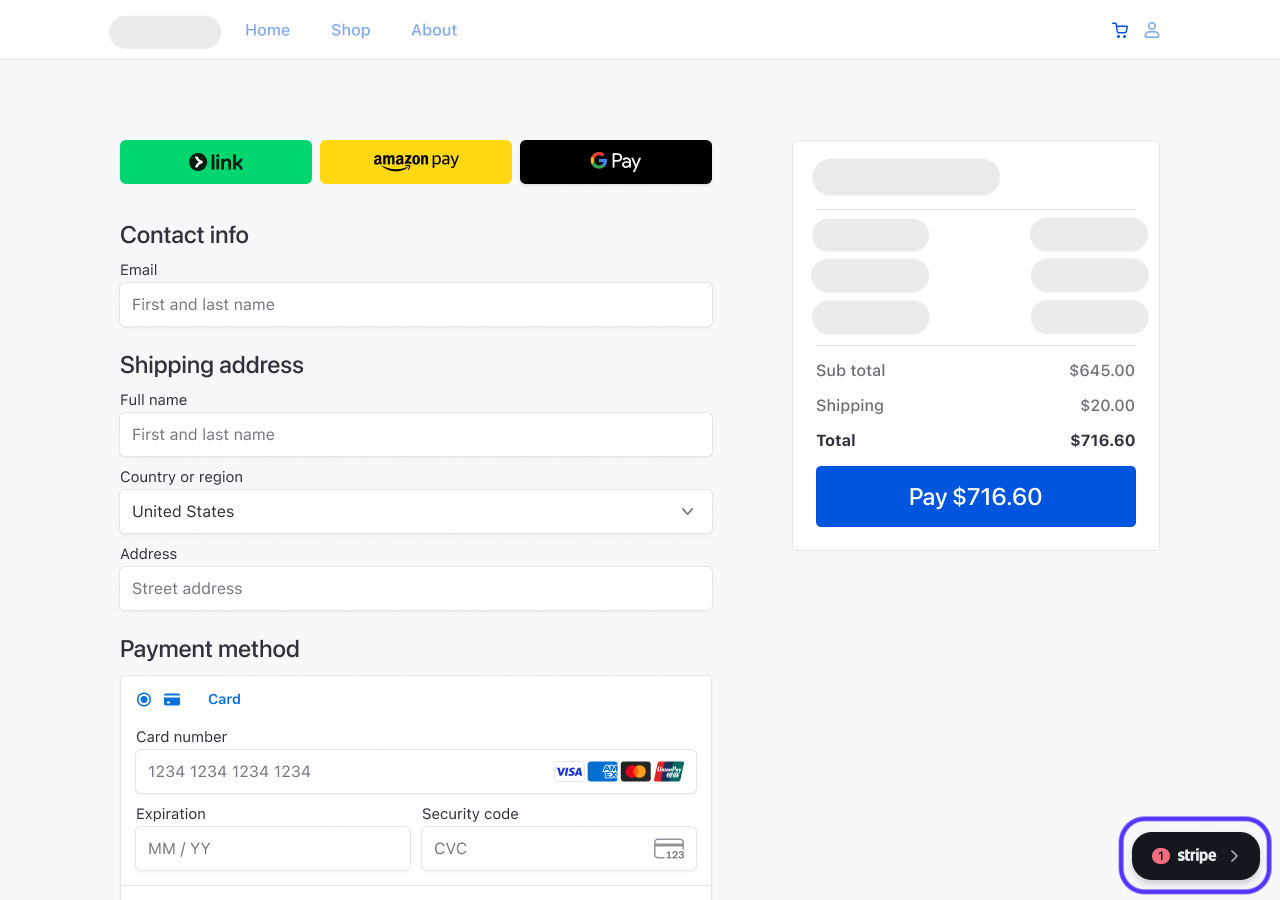The testing assistant in the browser