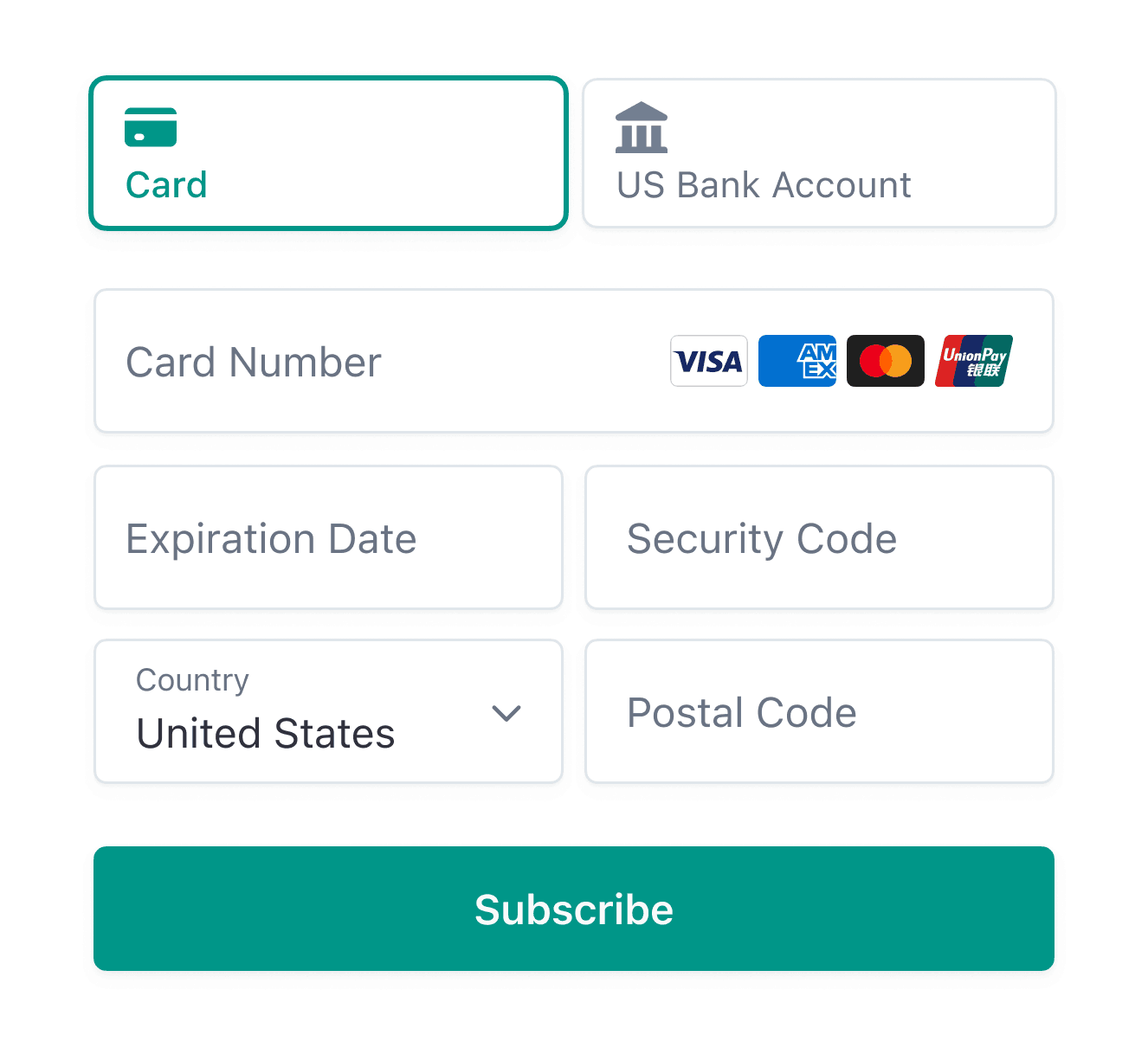 Fixed-price subscription page with Payment Element