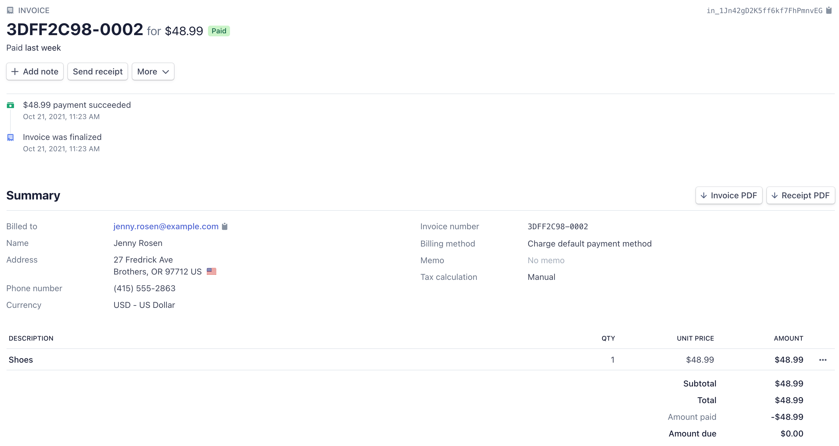 stripe invoice generator