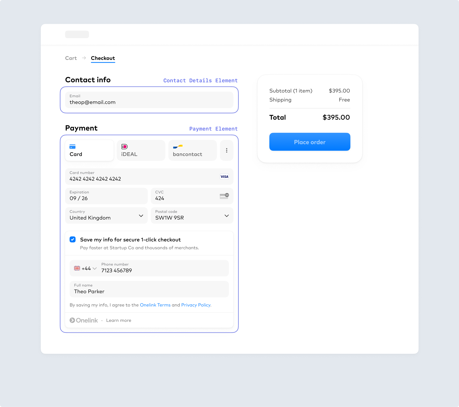 Prefilled information in {% $link.brand_name %} opt in form.