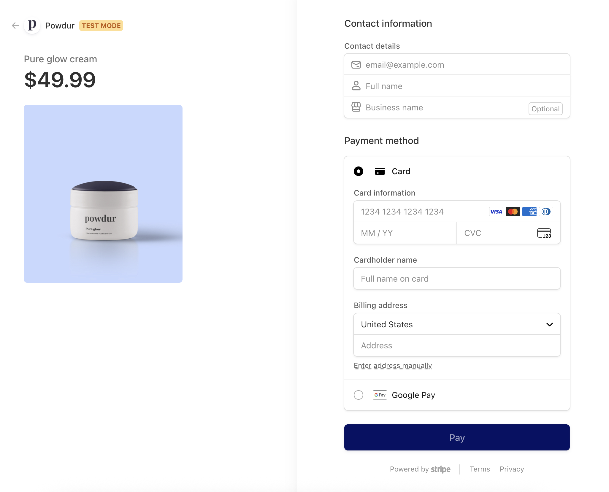 First-class name fields in the Checkout form