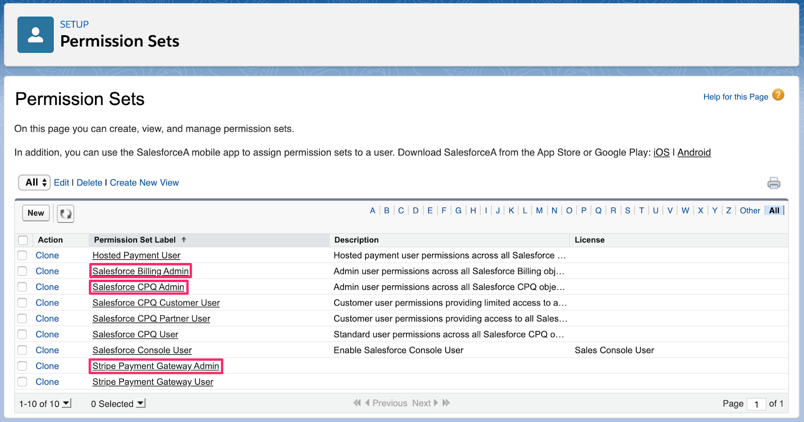 Configure Stripe Connector for Salesforce Billing | Stripe