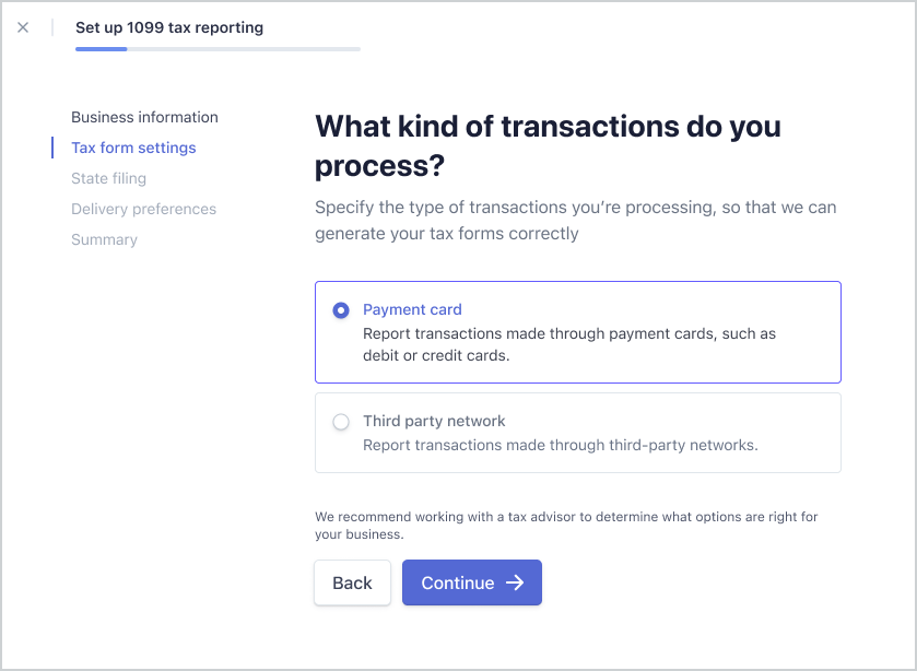 Transaction screen.