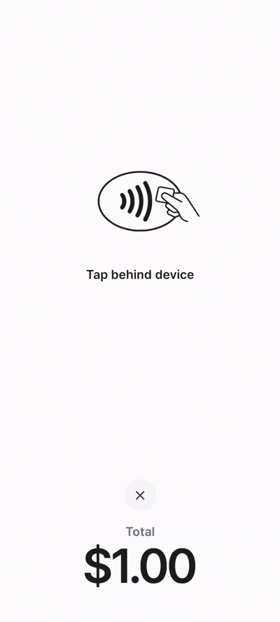 Example of generic tap screen