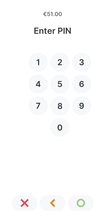 Tap to Pay on Android PIN collection screen