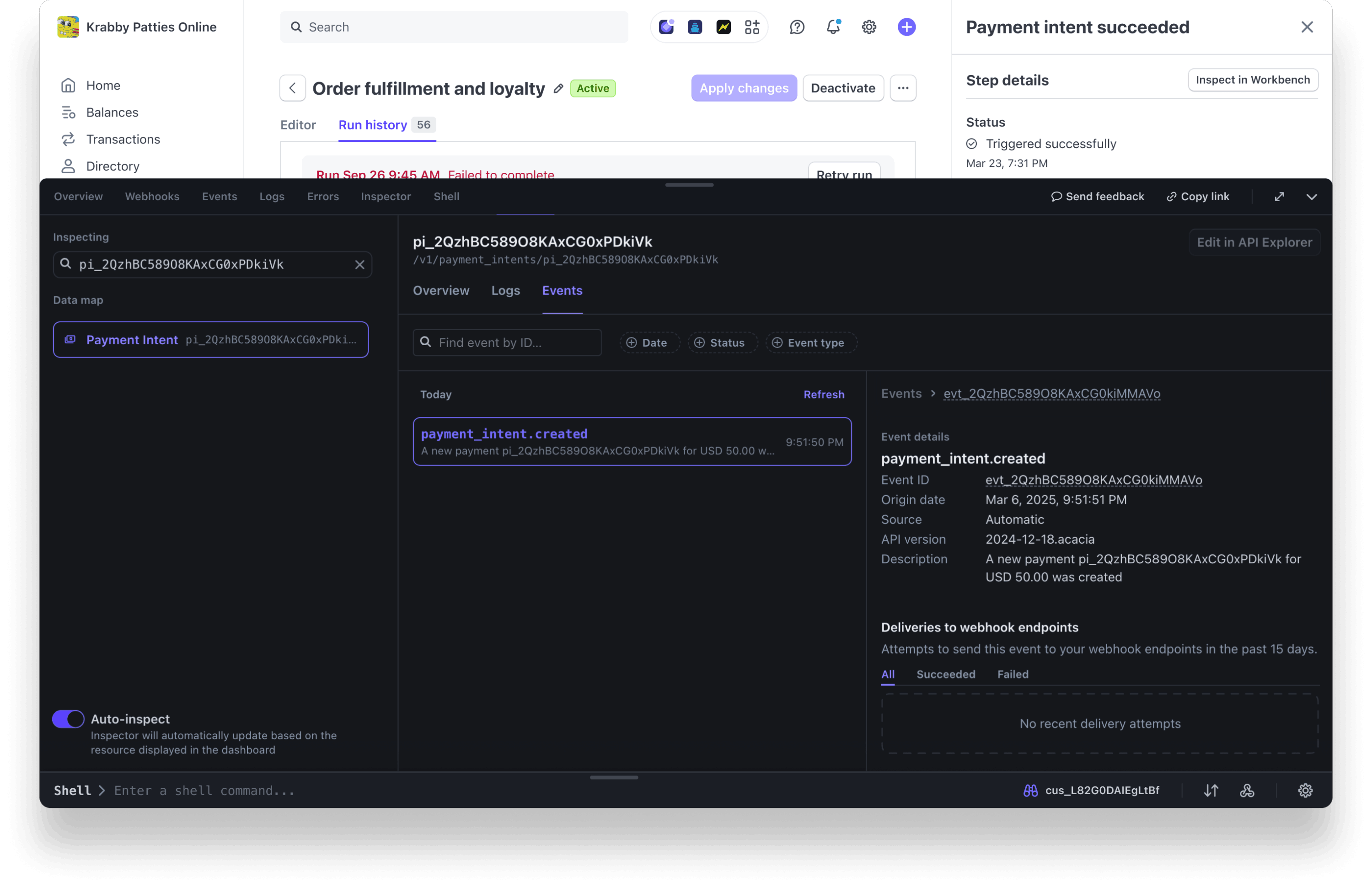 Workbench view using Workflows
