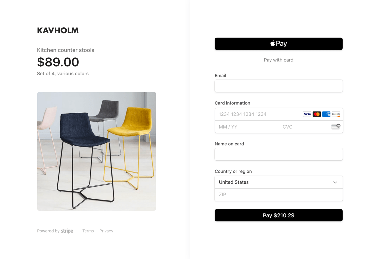 The new Stripe Checkout